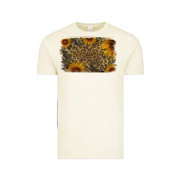 Vintage Arctic Camouflage Leopard Sunflower Background Vintage Tee - Jasminsmagicworld