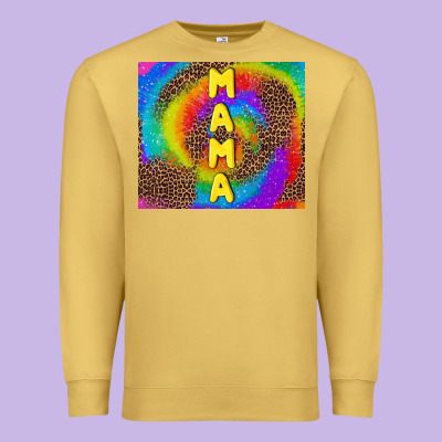Mama Tie Dye Premium Sweatshirt Designed By Tumblerdesignbyshophia