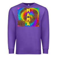 Purple mama tie dye Premium Sweatshirt - TumblerDesignByShophia