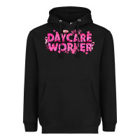 Black Breast Cancer Daycare Worker Heavyweight Hoodie - texasbilliewilder