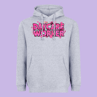 Breast Cancer Daycare Worker Heavyweight Hoodie Designed By Texasbilliewilder