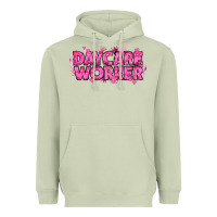 Matcha Breast Cancer Daycare Worker Heavyweight Hoodie - texasbilliewilder
