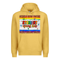 Antique Gold straight against hate tumbler Premium Hoodie - JahusDesignShop