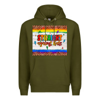 Army Green straight against hate tumbler Premium Hoodie - JahusDesignShop