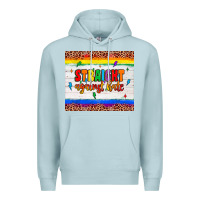 Blue Mist straight against hate tumbler Premium Hoodie - JahusDesignShop