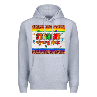 Heather Grey straight against hate tumbler Premium Hoodie - JahusDesignShop