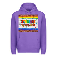 Purple straight against hate tumbler Premium Hoodie - JahusDesignShop
