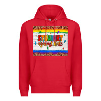 Red straight against hate tumbler Premium Hoodie - JahusDesignShop