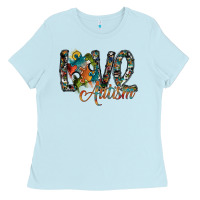 Baby Blue love autism Ladies Tee - SublimationCraftShop