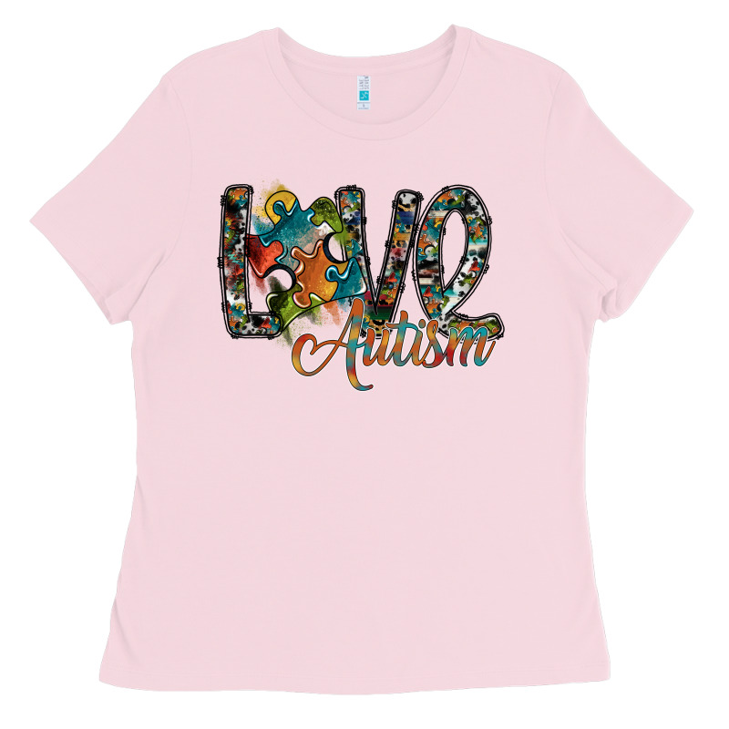Love Autism Ladies Tee by SublimationCraftShop | Teevron