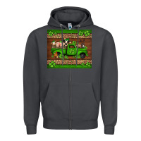 Smoke st Patricks farm animals truck Zipper Hoodie - Jasminsmagicworld