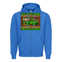 True Royal st Patricks farm animals truck Zipper Hoodie - Jasminsmagicworld