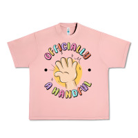 Salmon officially a handful Urban Heavy Tee - MaliasSmallBusiness