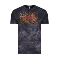 Cloud Black Camouflage Pink Leopard Background Vintage Tee - Jasminsmagicworld
