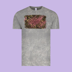 Camouflage Pink Leopard Background Vintage Tee Designed By Jasminsmagicworld