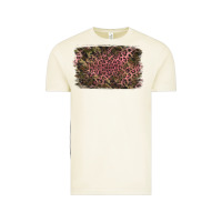 Vintage Arctic Camouflage Pink Leopard Background Vintage Tee - Jasminsmagicworld