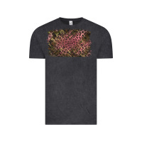 Vintage Black Camouflage Pink Leopard Background Vintage Tee - Jasminsmagicworld