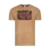 Vintage Camel Camouflage Pink Leopard Background Vintage Tee - Jasminsmagicworld