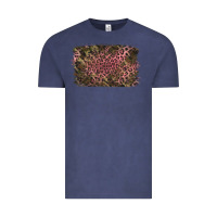 Vintage Denim Camouflage Pink Leopard Background Vintage Tee - Jasminsmagicworld