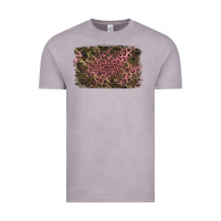 Vintage Zinc Camouflage Pink Leopard Background Vintage Tee - Jasminsmagicworld
