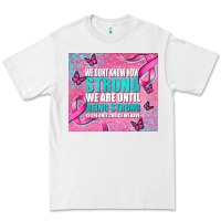 White pink ribbon cancer Premium Tee - AdoDesignShop
