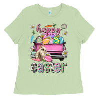 Matcha Bunny Happy Easter truck Easter Day Ladies Tee - Neo Western