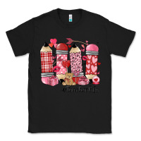 Black valentines day teacher life Classic Tee - MaliasSmallBusiness