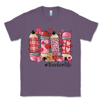 Lavender valentines day teacher life Classic Tee - MaliasSmallBusiness