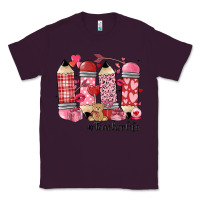 Plum valentines day teacher life Classic Tee - MaliasSmallBusiness