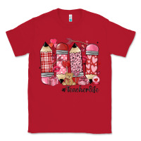 Red valentines day teacher life Classic Tee - MaliasSmallBusiness