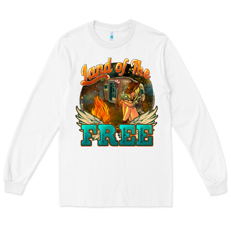 Land Of The Free Long Sleeve Tee by NancyCooperArtShop | Teevron