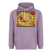 Lavender Just a girl who loves Fall Heavyweight Hoodie - NancyCooperArtShop