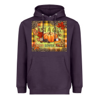Plum Just a girl who loves Fall Heavyweight Hoodie - NancyCooperArtShop