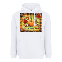 White Just a girl who loves Fall Heavyweight Hoodie - NancyCooperArtShop