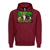 Burgundy st patricks cows heifers go lucky Zipper Hoodie - Jasminsmagicworld