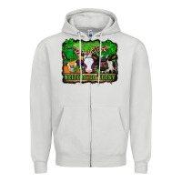 Dove Grey st patricks cows heifers go lucky Zipper Hoodie - Jasminsmagicworld