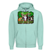 Seafoam st patricks cows heifers go lucky Zipper Hoodie - Jasminsmagicworld