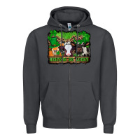 Smoke st patricks cows heifers go lucky Zipper Hoodie - Jasminsmagicworld