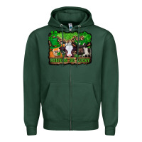 Sports Green st patricks cows heifers go lucky Zipper Hoodie - Jasminsmagicworld