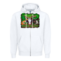 White st patricks cows heifers go lucky Zipper Hoodie - Jasminsmagicworld