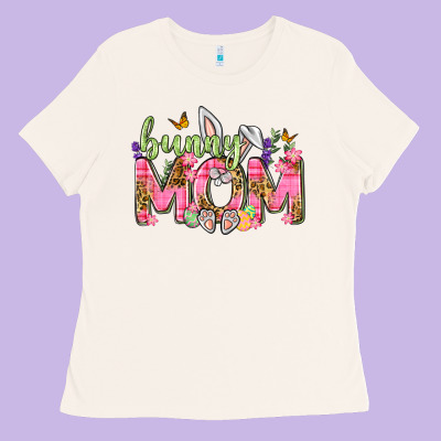 Bunny Mom Easter Day Ladies Tee Designed By Neo Western