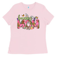 Bubblegum Pink Bunny Mom Easter Day Ladies Tee - Neo Western