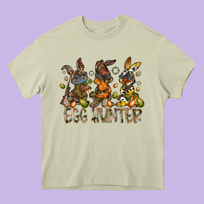 Egg Hunter Heavy Core Tee Designed By Racoondesign