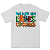 Dove Grey just a girl who loves cookies Premium Tee - AdoDesignShop