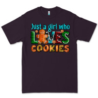 Plum just a girl who loves cookies Premium Tee - AdoDesignShop