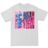Dove Grey hope  breast cancer and american flag Premium Tee - AdoDesignShop