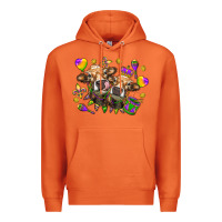 Carrot Mardi Gras Heifers Premium Hoodie - HowdyJamesFarm
