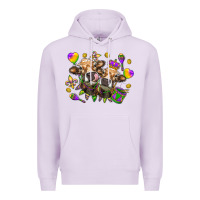 Lilac Mardi Gras Heifers Premium Hoodie - HowdyJamesFarm