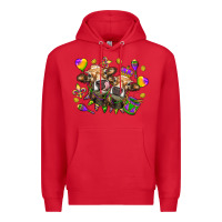 Red Mardi Gras Heifers Premium Hoodie - HowdyJamesFarm