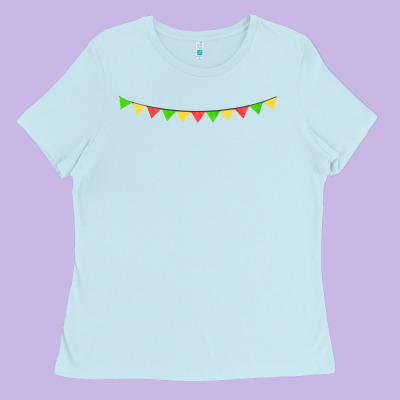 Mexican Flags Ladies Tee Designed By Fadigitalartstudio